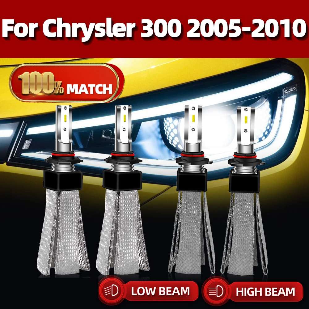 

Led Car Headlights Bulbs 240W 40000LM Super Bright Auto Lamps Plug and Play 12V For Chrysler 300 2005 2006 2007 2008 2009 2010