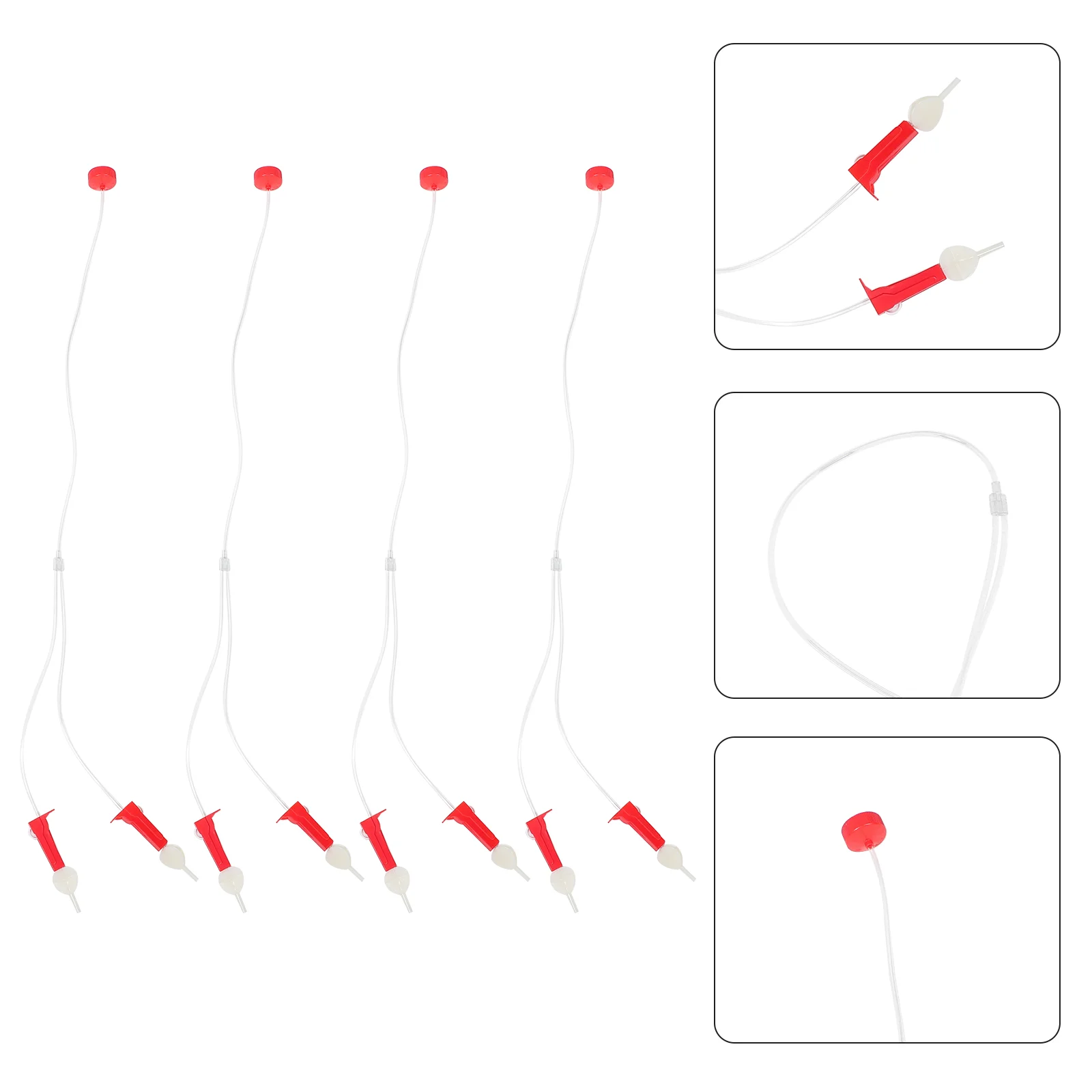 

4 Sets Flower Pots Citrus Nutrient Solution Tube Irrigation Duct for Tree Auto Drip Infusion Tubes Bag Gardening Tools Plant