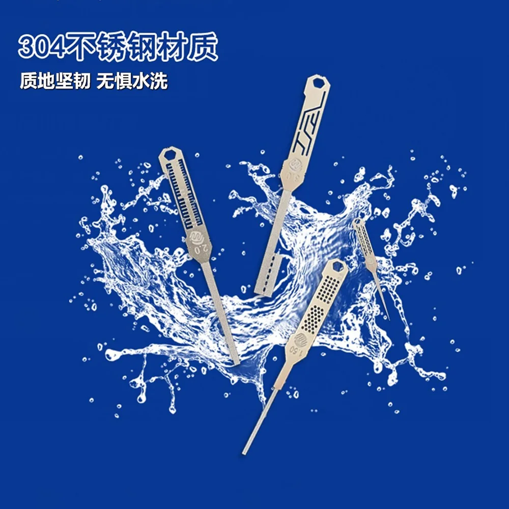 Hobby Model Craft Tool Fine part grinding file+Carving Auxiliary Ruler Combination set 12 sizes 0.4mm Thickness 3