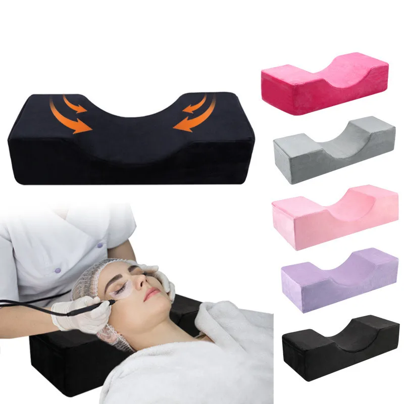 

Extension Pillow Makeup Salon Memory Foam Soft U Shape Professional Neck Support Eyelash Grafting Pillow Cushion with Pocket