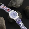 MINISO Sanrio 3D Pattern Children's Watch Cinnamoro Hello Kitty Waterproof Quartz Watch Kuromi Cartoon Silica Gel Watchband Kids 3