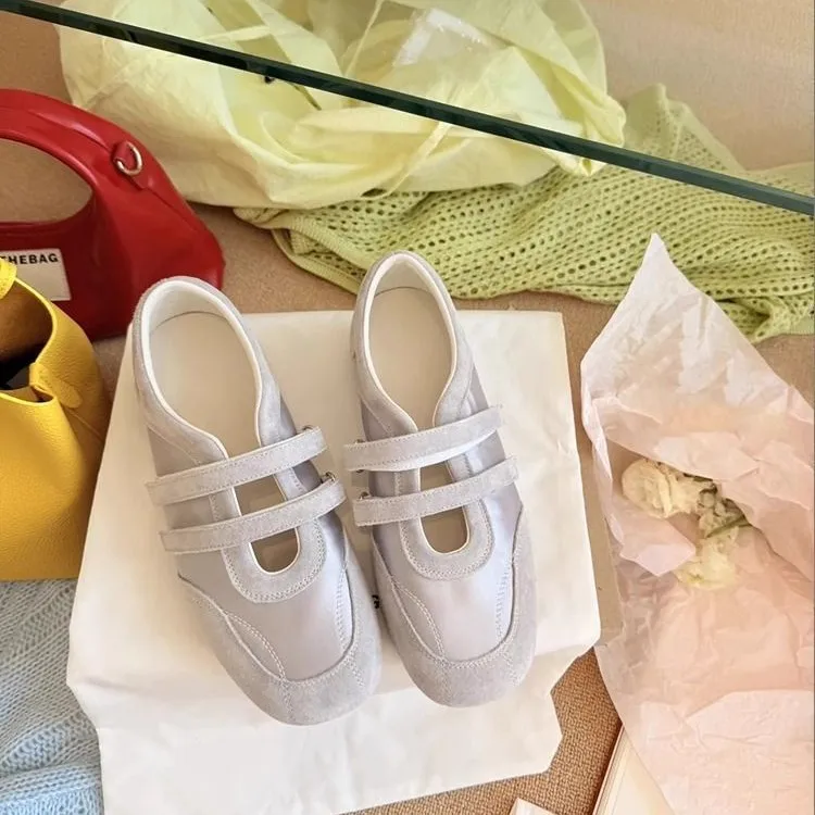 Flats Women's Sports Shoes Fashion Sneakers Casual Shallow Loafers Shoes Walking Ballet Shoes Trend Cozy Zapatillas De Mujer - 4