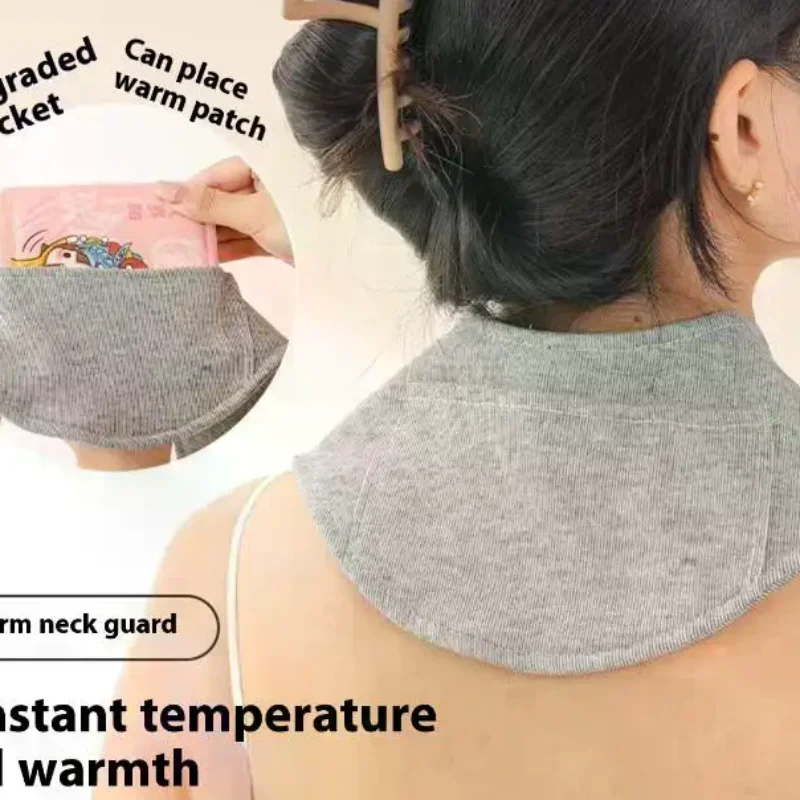 1pc All-Season Soft Warm Scarf With Pocket - Breathable Quick-Drying Neck Warmer Unisex For Men Women Comfortable Neck Wrap