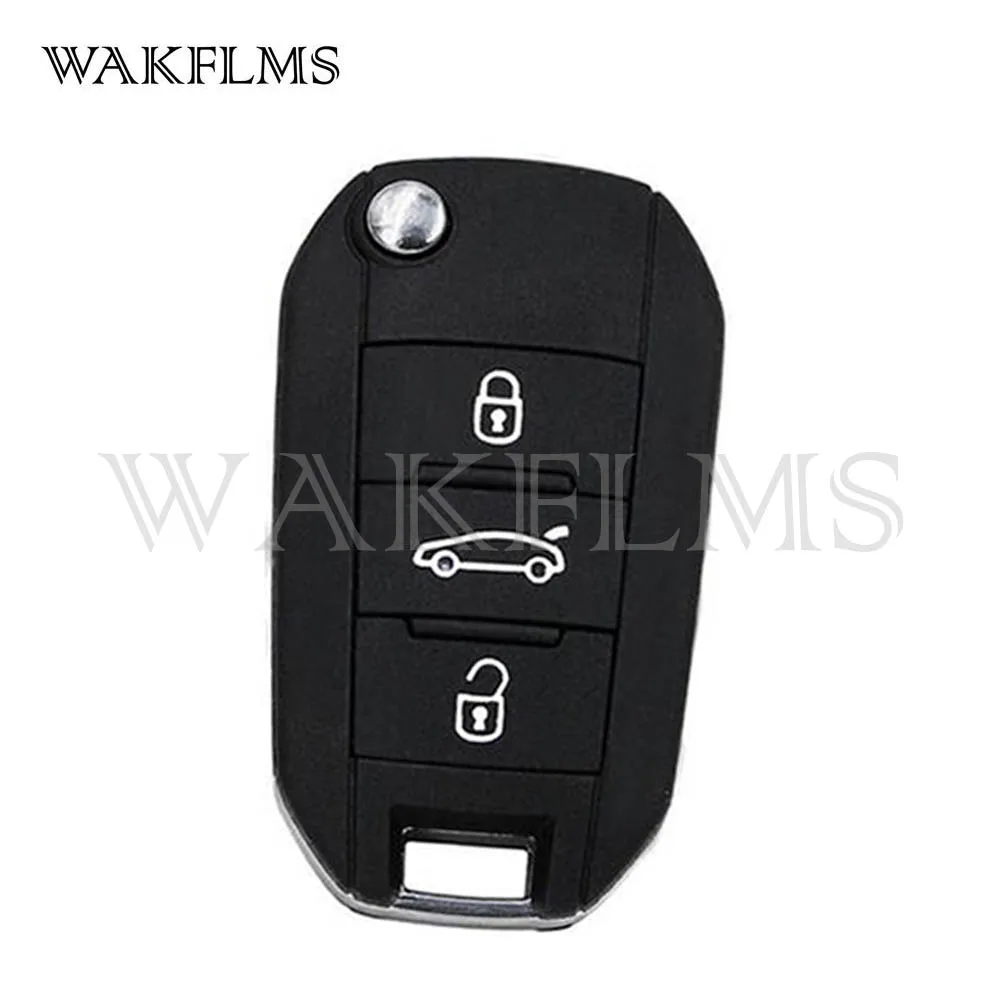 For 2017 2018 2019  Peugeot 308 3008 5008 Expert Partner Citroen C3 Dispatch  C4  Berlingo  3 Buttons Remote Key 433MHz 4A Chip