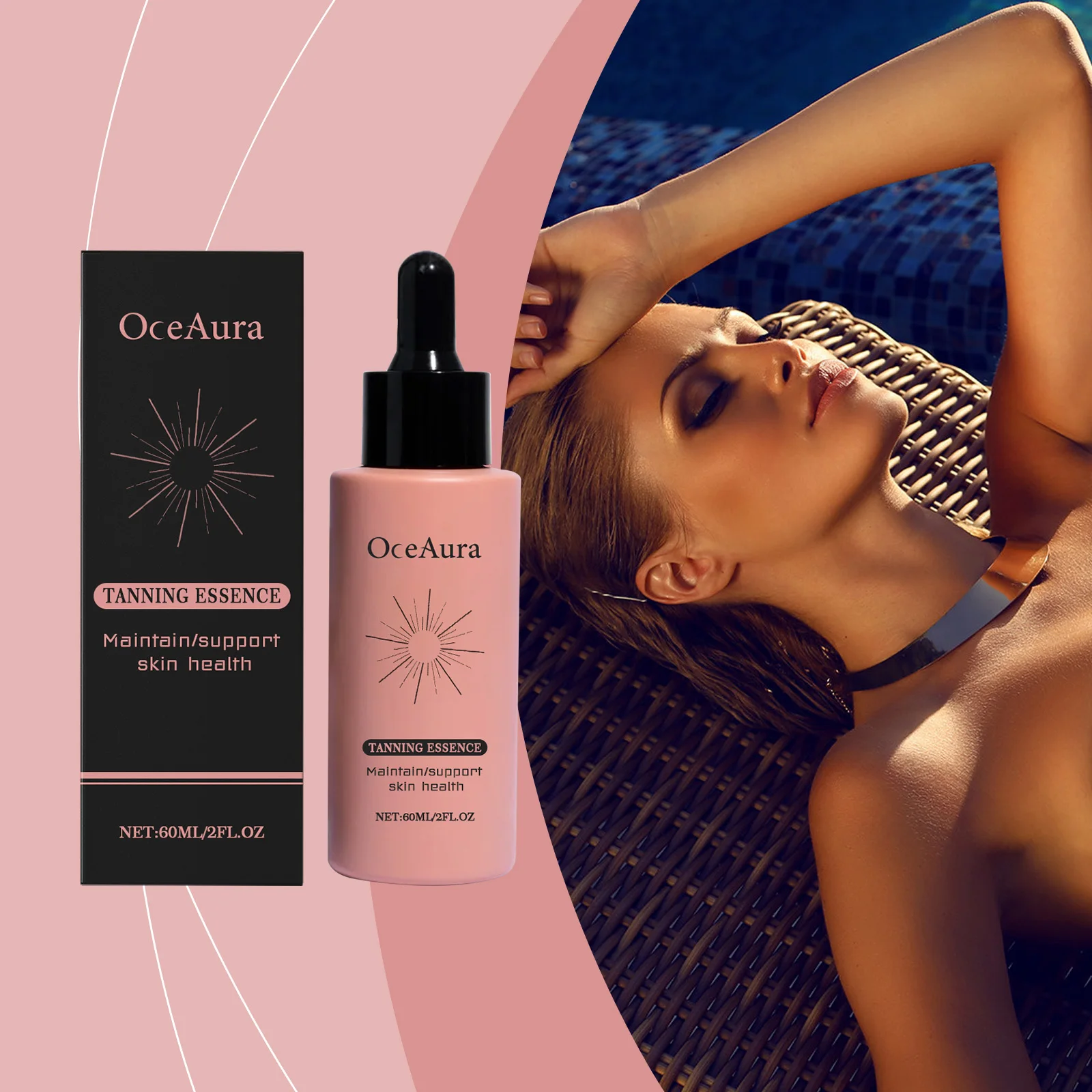 Self Tanning Serum for Body Tan Cream Promote Faster Skin Darkening Hydrating Prevent Dry Sunburn Enhance Melanin Liquid Bronzer