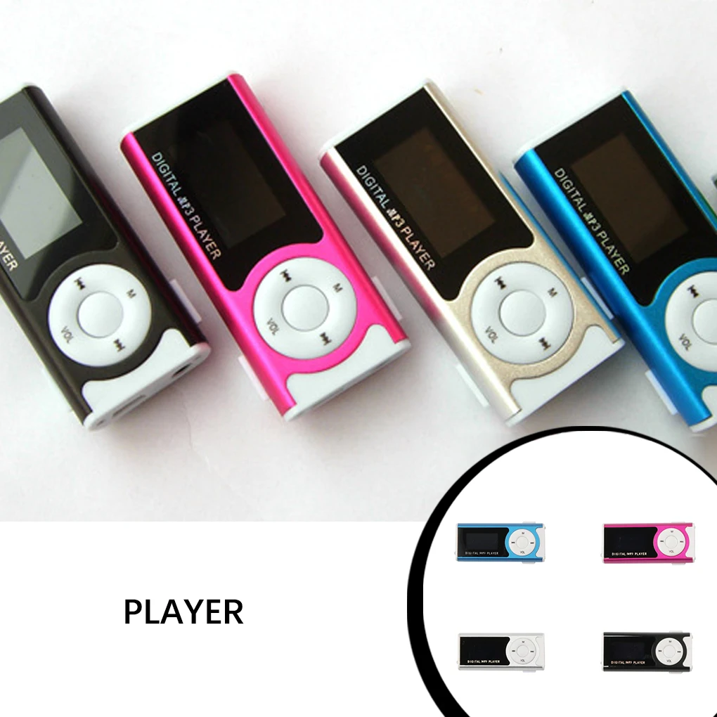 음악 MP3 플레이어 OLED 스크린 디스플레이 충전식 음악 재생 휴대용 장치, 손전등 실버