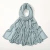 Nouveau grande taille solide rayonne Modal Hijab écharpe femmes musulman foulard enveloppes châle Femme Musulman bandeau islamique Turban 190*85 cm