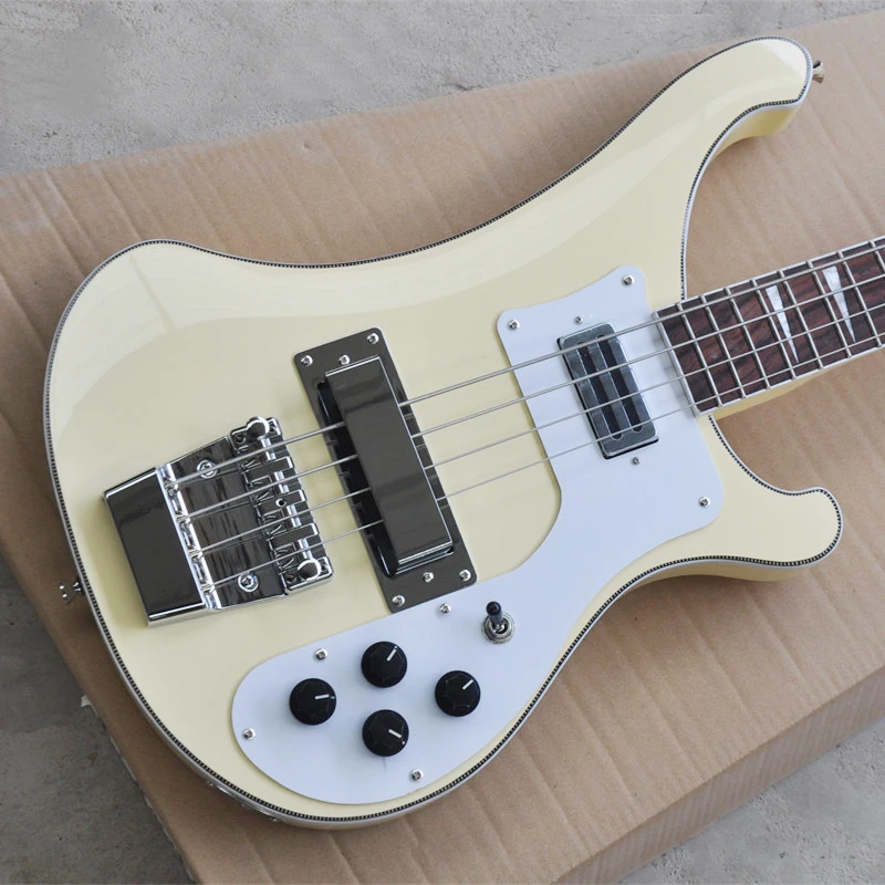 Factory Shipped High Quality Four-string Electric Bass Light Yellow OTGT-2049