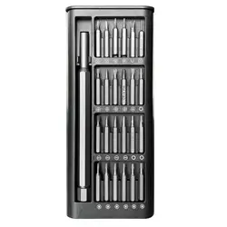 Precision 24 - in - 1 Magnetic Screwdriver Set with Hexagonal and Flat Heads (B)