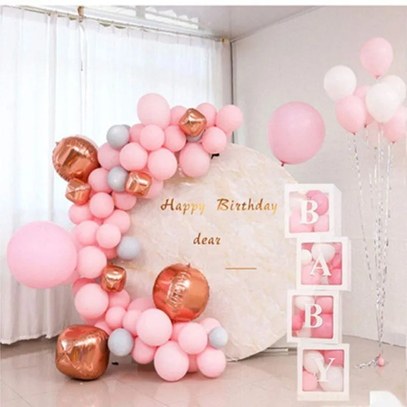 White Transparent Balloon Box Set Baby Shower Decorations Wedding Birthday Party Balloon Decoration Party DIY Balloon Box