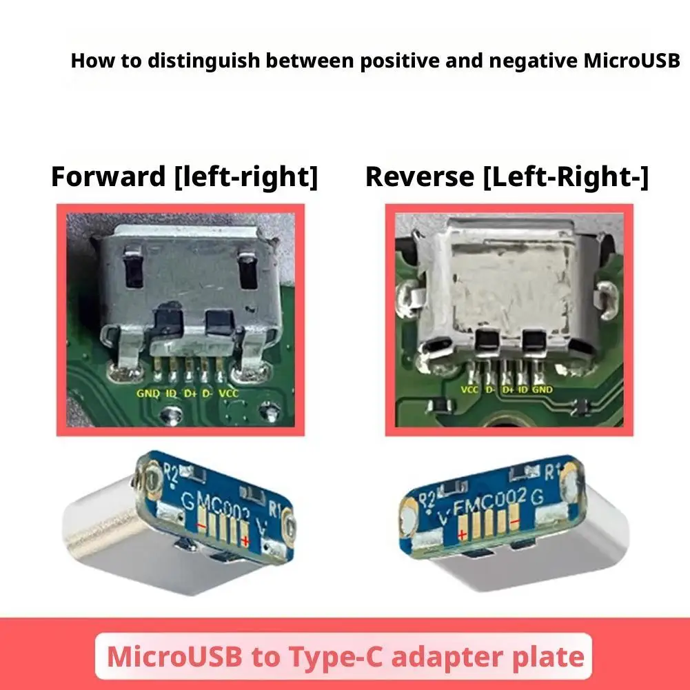 10Pcs 어댑터 보드 M85k MicroUSB TypeC 어댑터 보드는 충전을 지원합니다. USB 2.0 데이터 전송 DIY 수리 어댑터 MC002 FMC002 New