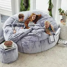 fluffy huge bean bag