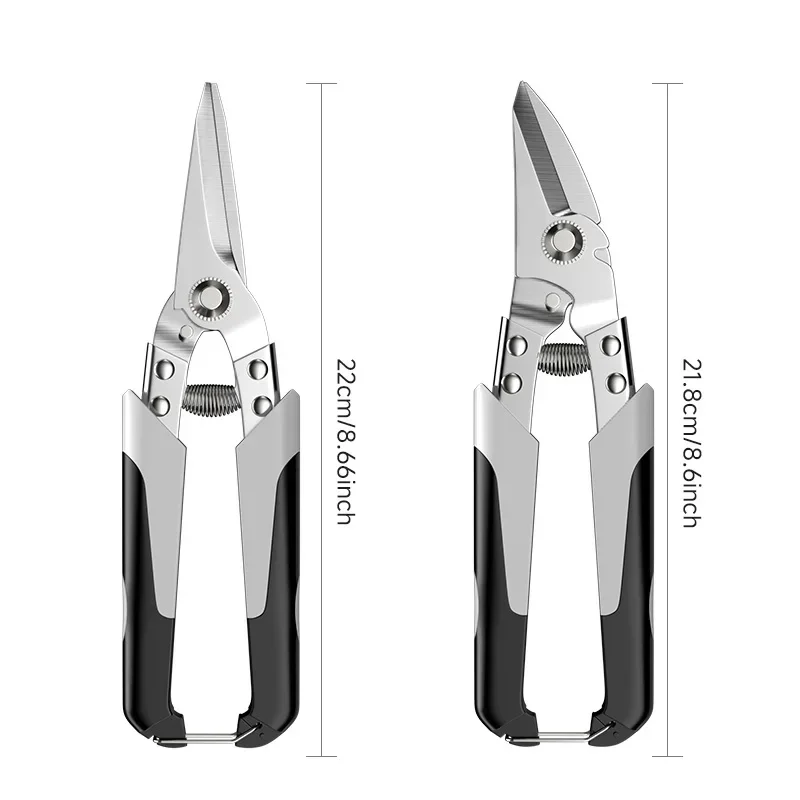 Multifunctional Metal Slicing Shears Tin Sheet Iron Scissors PVC Pipe Cutting Gardening Cutting Tin Sheet Metal Snip Hand Tools 6