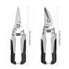 Multifunctional Metal Slicing Shears Tin Sheet Iron Scissors PVC Pipe Cutting Gardening Cutting Tin Sheet Metal Snip Hand Tools 6