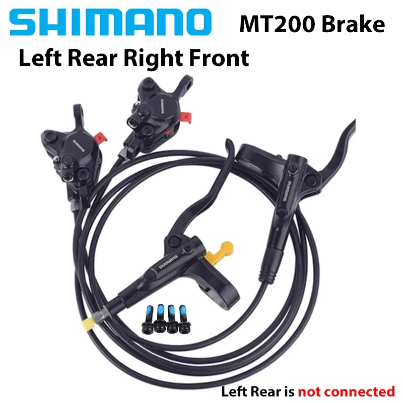 Kit Freins à Disque Shimano MT200 Complet - BL-MT200 - Anterieur 850mm + Postérieur 1500mm - VTT - Noir