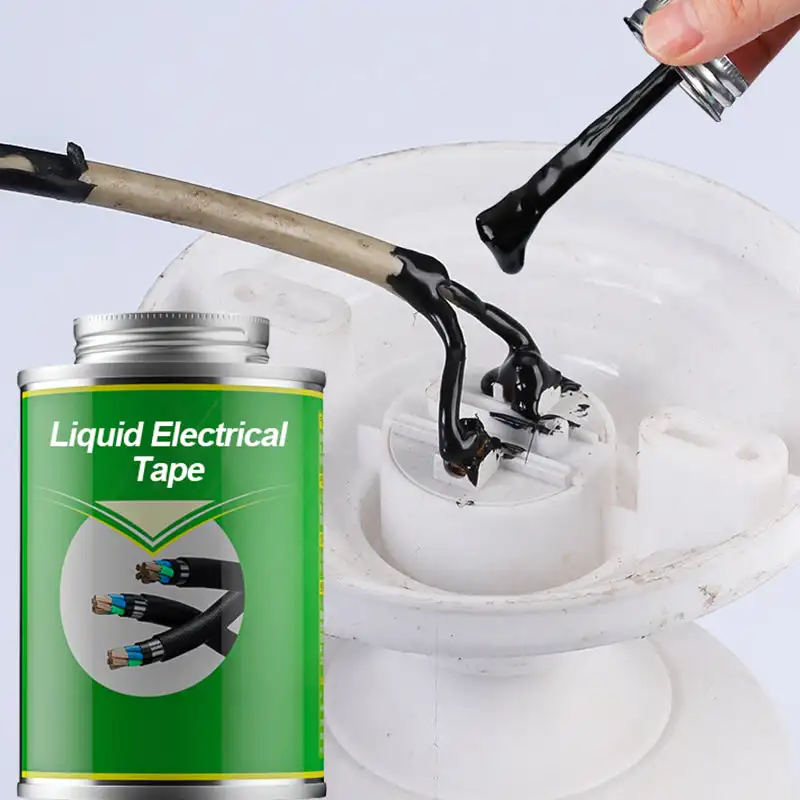 

Waterproof Liquid Electrical Tape Insulating Sealant for Electric Wires Cables Glue Repair with Applicator Brush UV Resistant