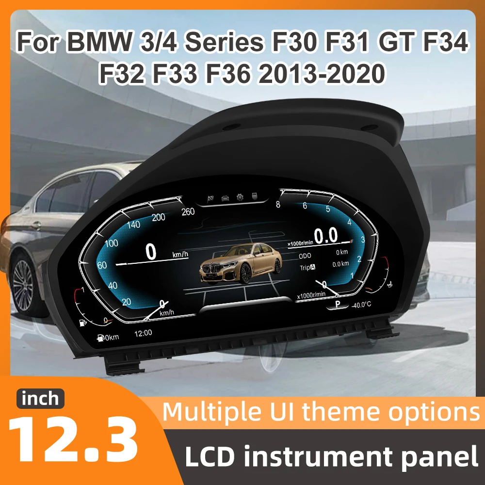 Para BMW Serie 3/4 F30 F31 GT F34 F32 F33 F36 2013-2020, Panel de Instrumentos Digital, Velocímetro, Pantalla de 12.3' HD 1920*720, Instalación Plug and Play, No Destructiva 1
