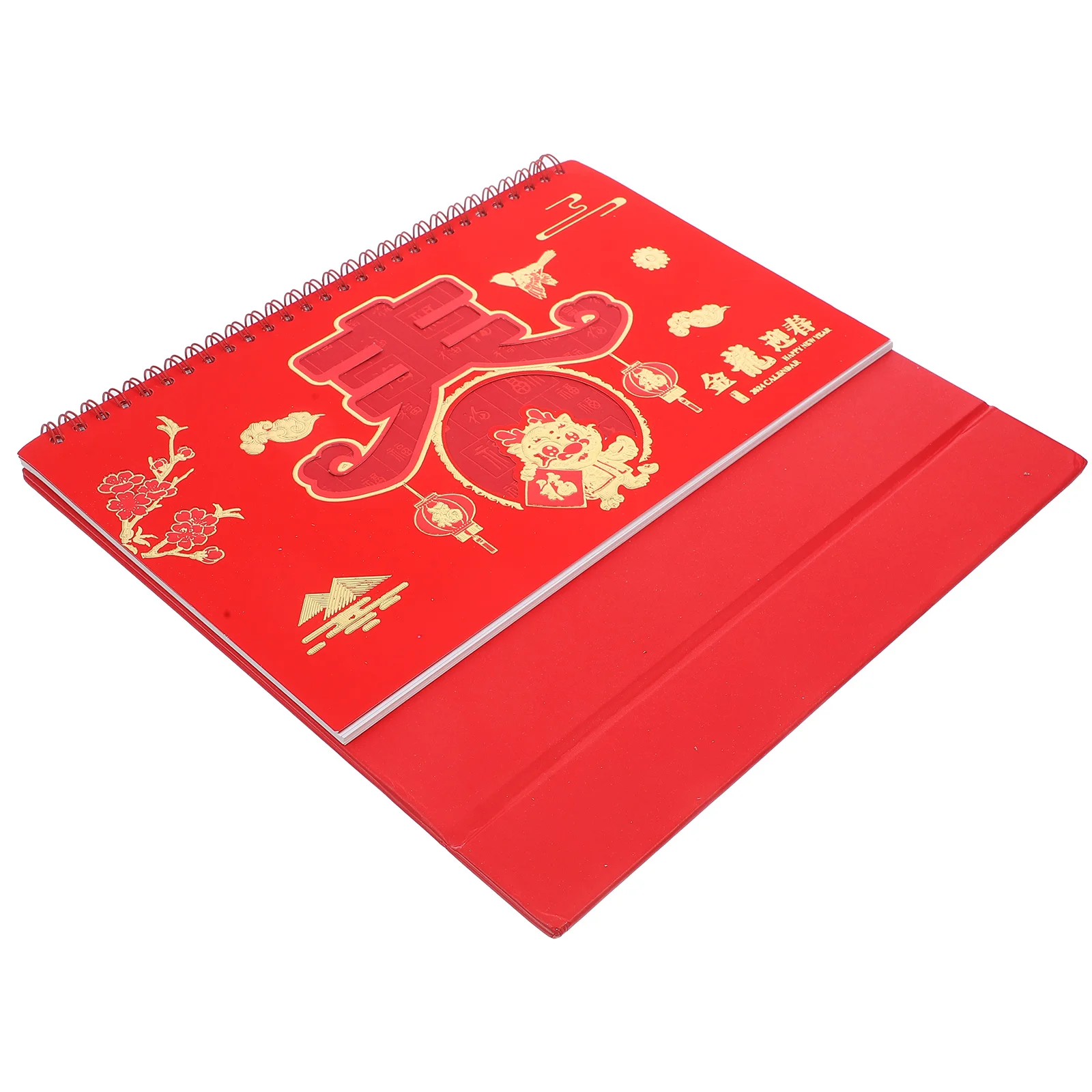 

Year of The Dragon Desktop Calendar Daily Use Monthly Decor Vertical Freestanding Paper 2024 Decorative Home Office