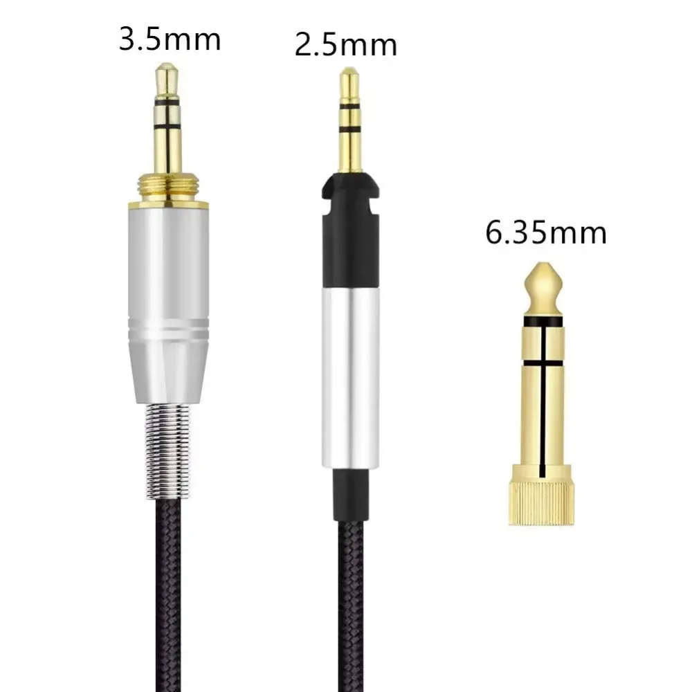 6.35mm Replacement Braided Cable Extension Cord For Ultrasone Performance 820 840 860 880 Signature Pro DJ DXP Studio Headphones