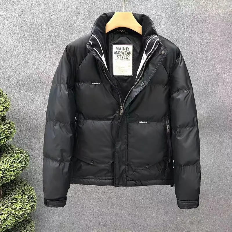 Winter Down Jacket Men Luxury High Quality White Duck Down Coat Warm Coldproof Windproof Windbreaker Zipper Jacket Business Coat