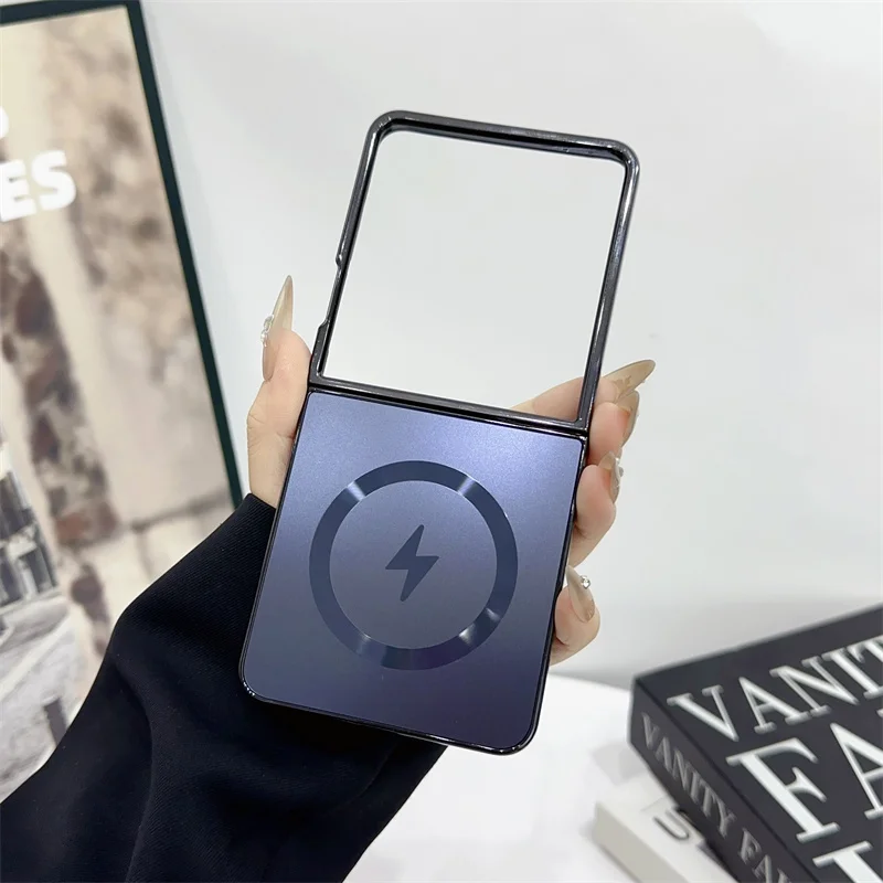 Sleek Magnetic Matte Shockproof Phone Case with Wireless Charging