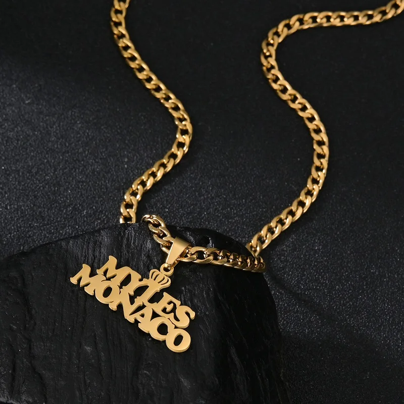 Hindi Name Necklace in 14K Solid Gold & Diamond, Personalized Hand Let -  Abhika Jewels