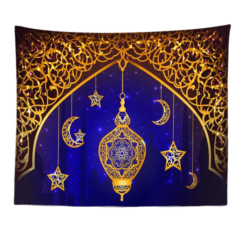 

Home Decoration for Ramadan Moon Background Cloth Wall EID Mubarak Decor Ramadan Kareem Islamic Eid al-Fitr Ramadan Decoration