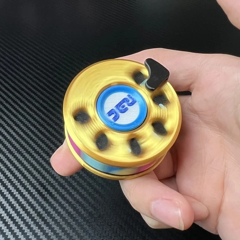 EDC Polychrome Encrypted Master Tape Fidget Spinner Magnetic Levitation Roulette Stress Relief Fingertip Gyro Decompression Toy