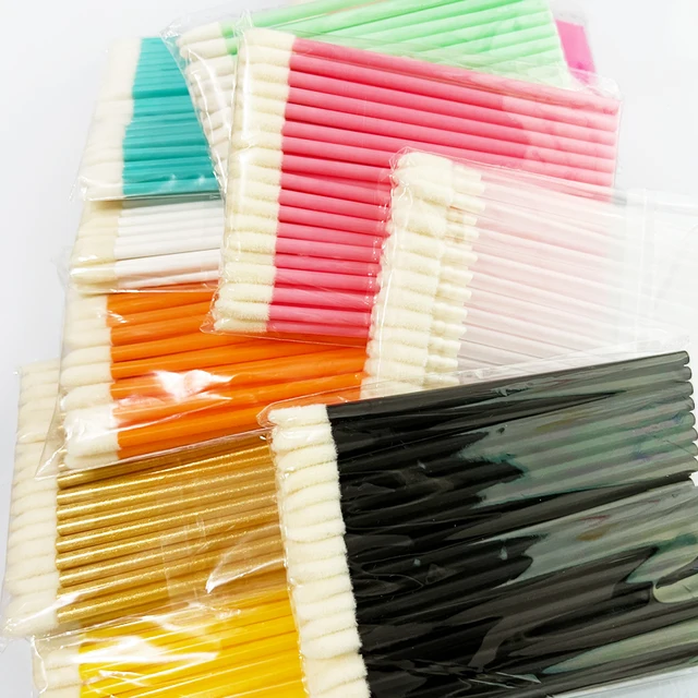 Brosse à lèvres jetable, maquillage des cils, Extension de cils, applicateur de Mascara, baguettes, ensemble d'outils cosmétiques, 5/50/100 pièces, nouveauté