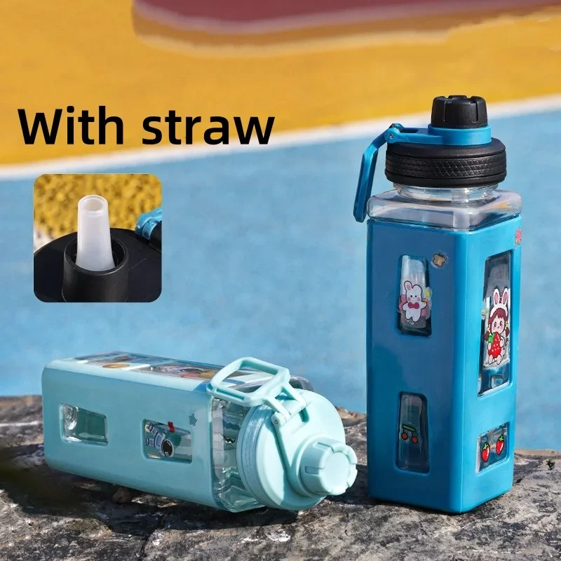 Portable Leakproof Water Bottle with Straw for Home Travel