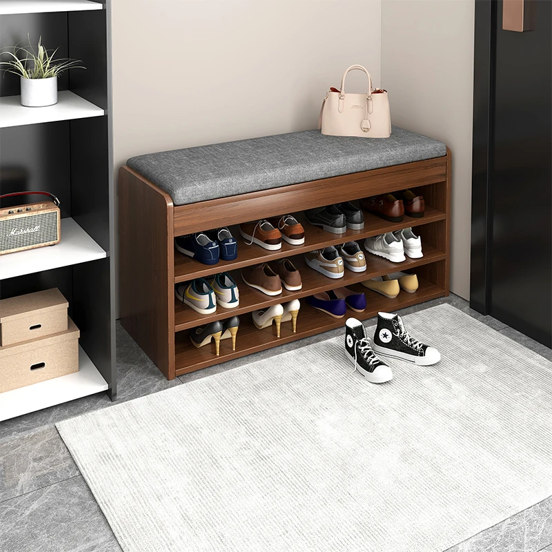 

Стойка деревянная для обуви, роскошный стеллаж для хранения, разные уровни, мебель для балкона