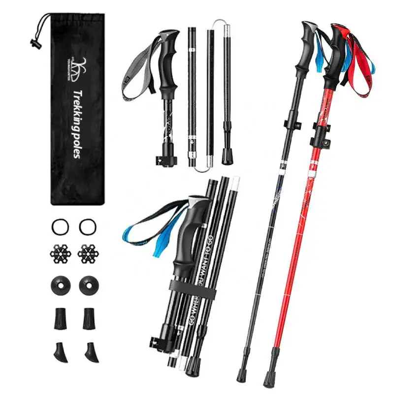 Stick Hiking Mountaineering Outdoor Walking Stick Multifunctional Carbon Free Multifunctional Mountaineering Equipment