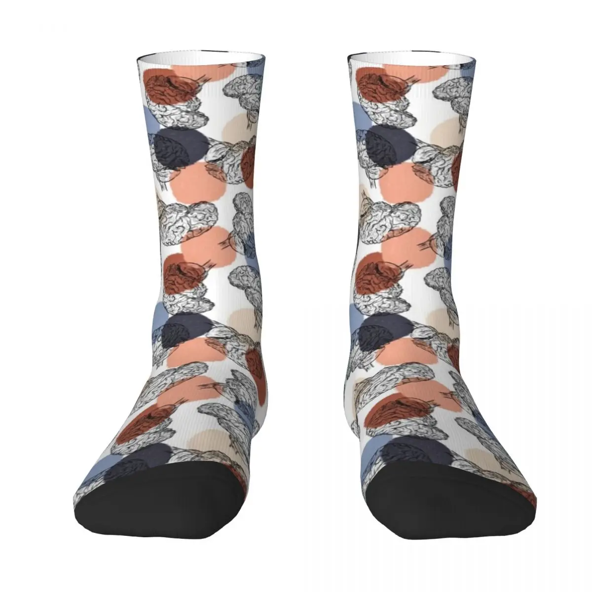 

Винтажные белые носки, новогодние теплые мужские зимние носки для мужчин и женщин