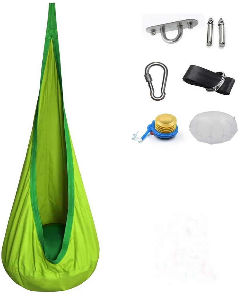 كرسي معلق للأطفال ، سرير أرجوحة قماش مظلة محمول ،...