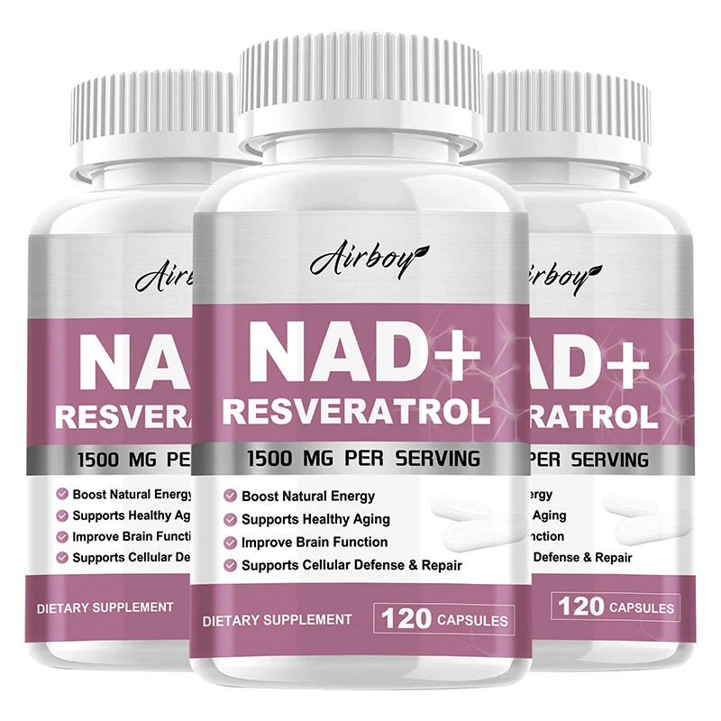 anti aging cell booster NAD + Resveratrol Anti-Aging Cell Booster Nicotinamide Riboside Alternative Natural Energy & Cellular Health