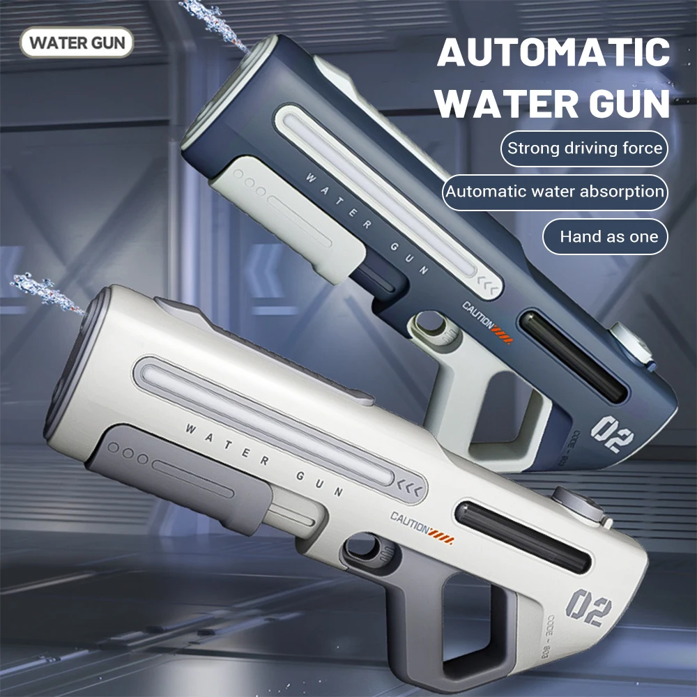 Children's Electric Water Gun High Pressure Pulse Water Guns Automatic Water Spray High Capacity Pool Toy for Boys Summer Gifts