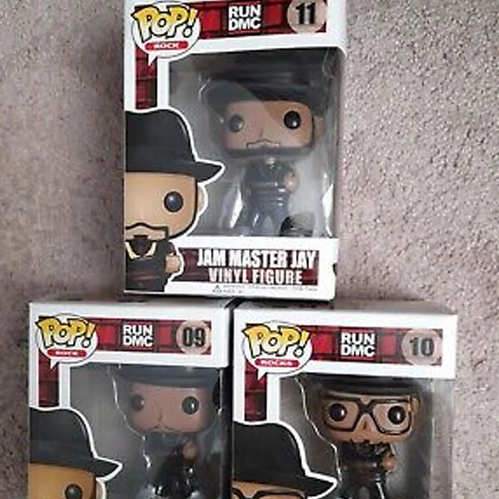 Funko POP! RUN DMC 初回生産モデル 09 10 11 RUN DMC Funko Pops #9 #10 #11 (Original Release 2011) Full Set of