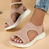 Women's Shoes Summer 2024 Comfort Casual Sport Sandals Women Beach Wedge Sandals Women Platform Sandals Roman Sandals Plus Size 2