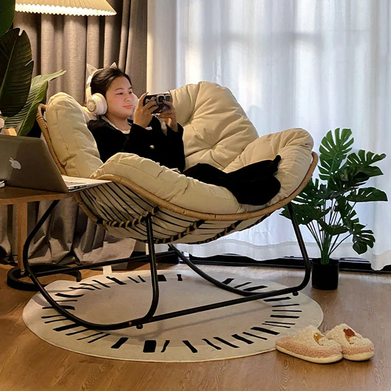 Nordic White Chair Back Support Floor Recliner Chair Lounge Single Lounge  Style Lumbar Support Fauteuil Salon Home Furniture - AliExpress