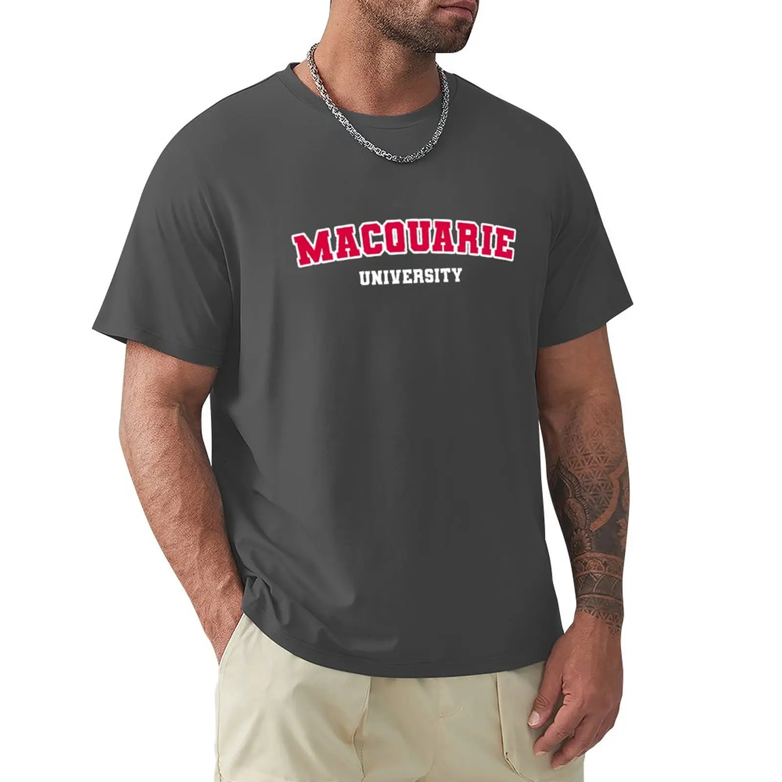 

Macquarie University T-Shirt vintage funnys korean fashion plain t shirts men