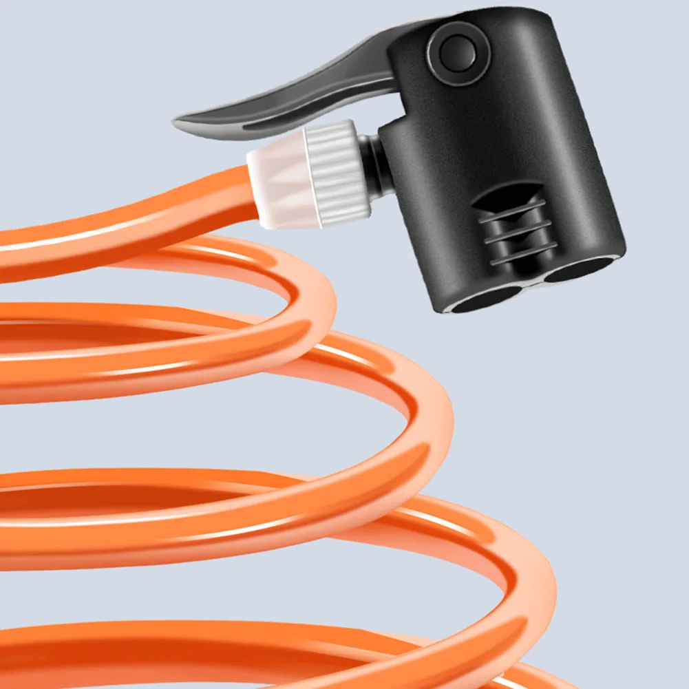 

Brand New Bike Pump Tube Tire Inflator 125cm Length Anti-freeze Bold Trachea Compatible Firmer Heat-resistant Orange