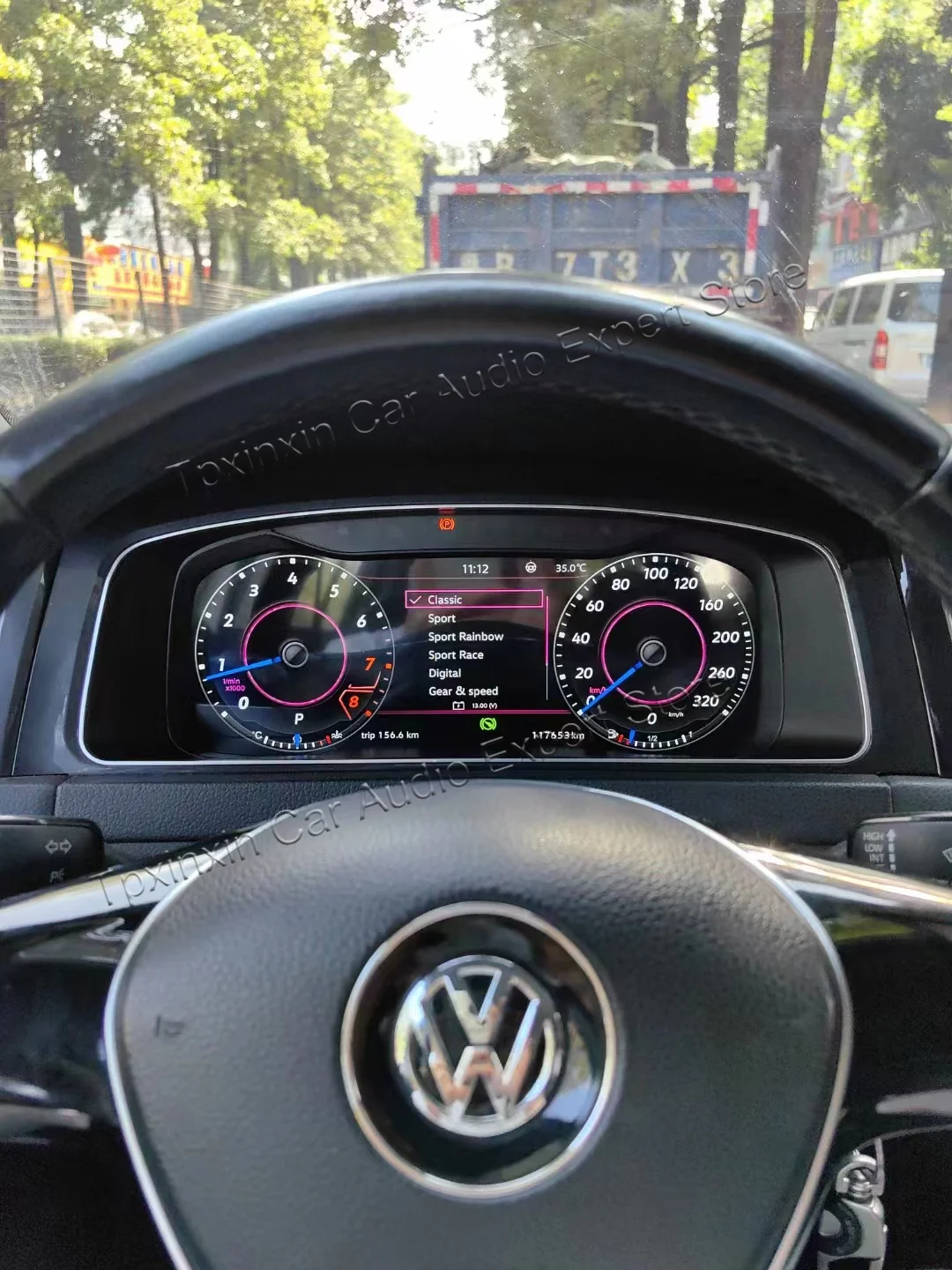 LCD monitor Digitális Dutyi számára Volkswagen Golf 6 2008-2014 Benne rejlő Pilótafülke sebesség Időmértékes verselés headunit autó accesorries autó Szerelvényfal kijelző
