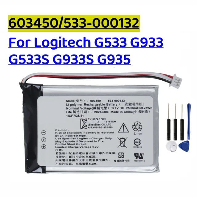 Rechargeable Battery G933 Battery Life New Original 533-000132