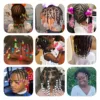 100Pcs/lot Mix Color Hair Braid Beads Decoration Pendants Clear African Hair Bead 4mm Large Hole Hair Clips for Braids Styling 4