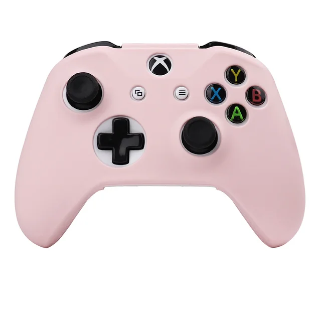 Coque de protection rose en Silicone souple pour manette de jeu