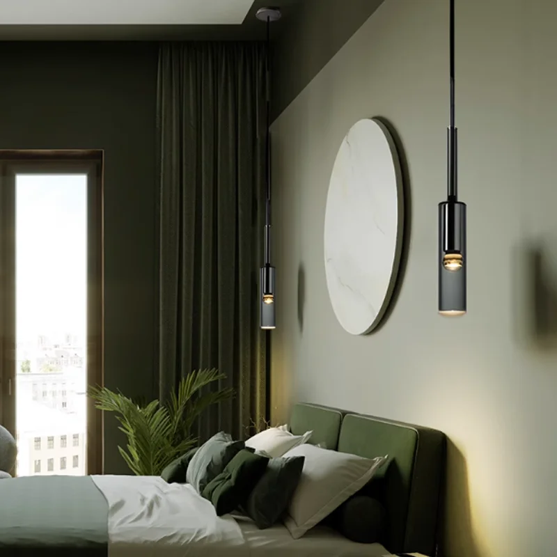 모던 LED 미니멀리스트 펜던트 램프 - 북유럽 스타일 와인병 디자인 천장등, 침실, 거실, 카페 실내 조명 북유 북유럽 조명 센서등 led 미드센츄리 조명 펜던트조명 거실조명 식탁조명 식탁등 led