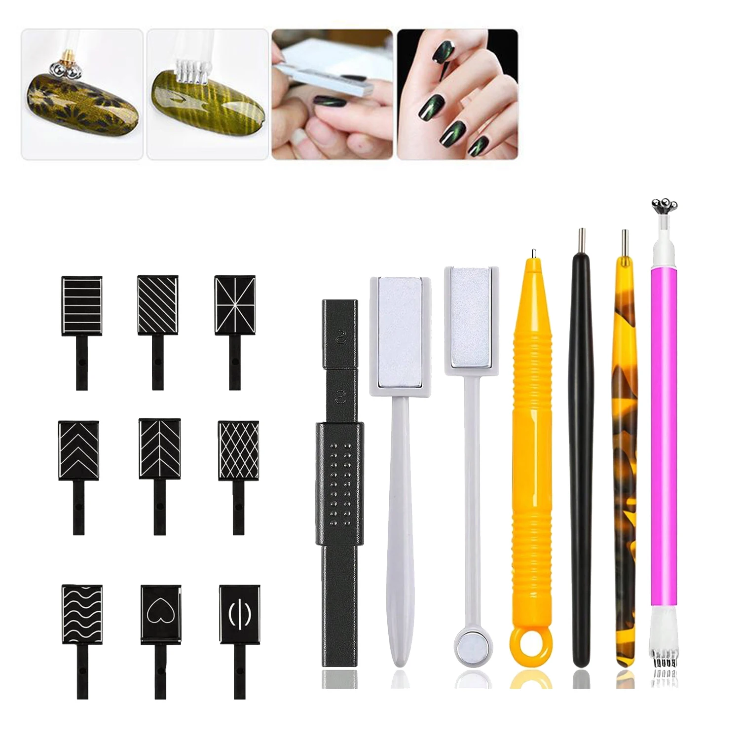 Magnetic nail art tools cat eye nail tool magnetic nail tools Multifunctional Nail Art Cat Eye DIY Magnet Tool 3D Magnetic Cat Eye Gel Polish Nail Design Magnet Accessories