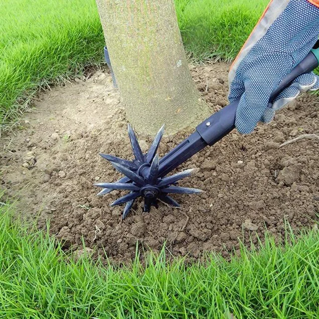 Kézi Talaj Talapzási Szerszám Forduló Gyep Kerti Levegőztető Forgó Talajtermelő Ripper Artifact Scarifier Durfing - Image 2