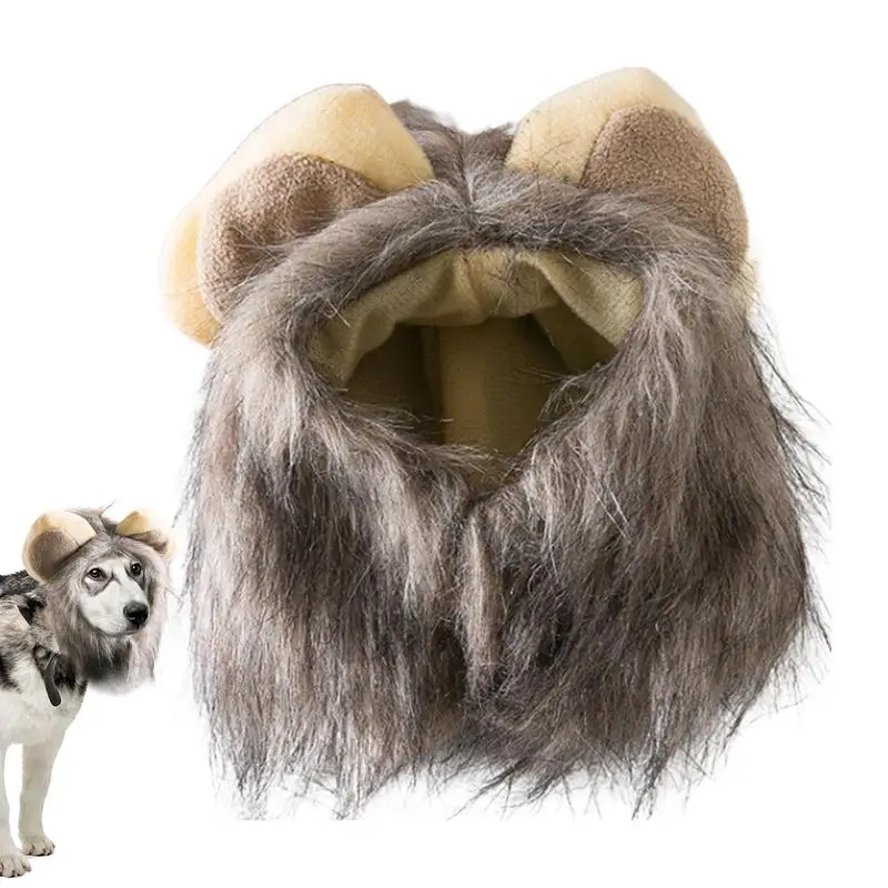 Dog Lion Mane Costume Dog Lion Mane Costume Pet Lion Mane Costume Funny Lion Mane Realistic Headwear For Dogs Comfortable Fit