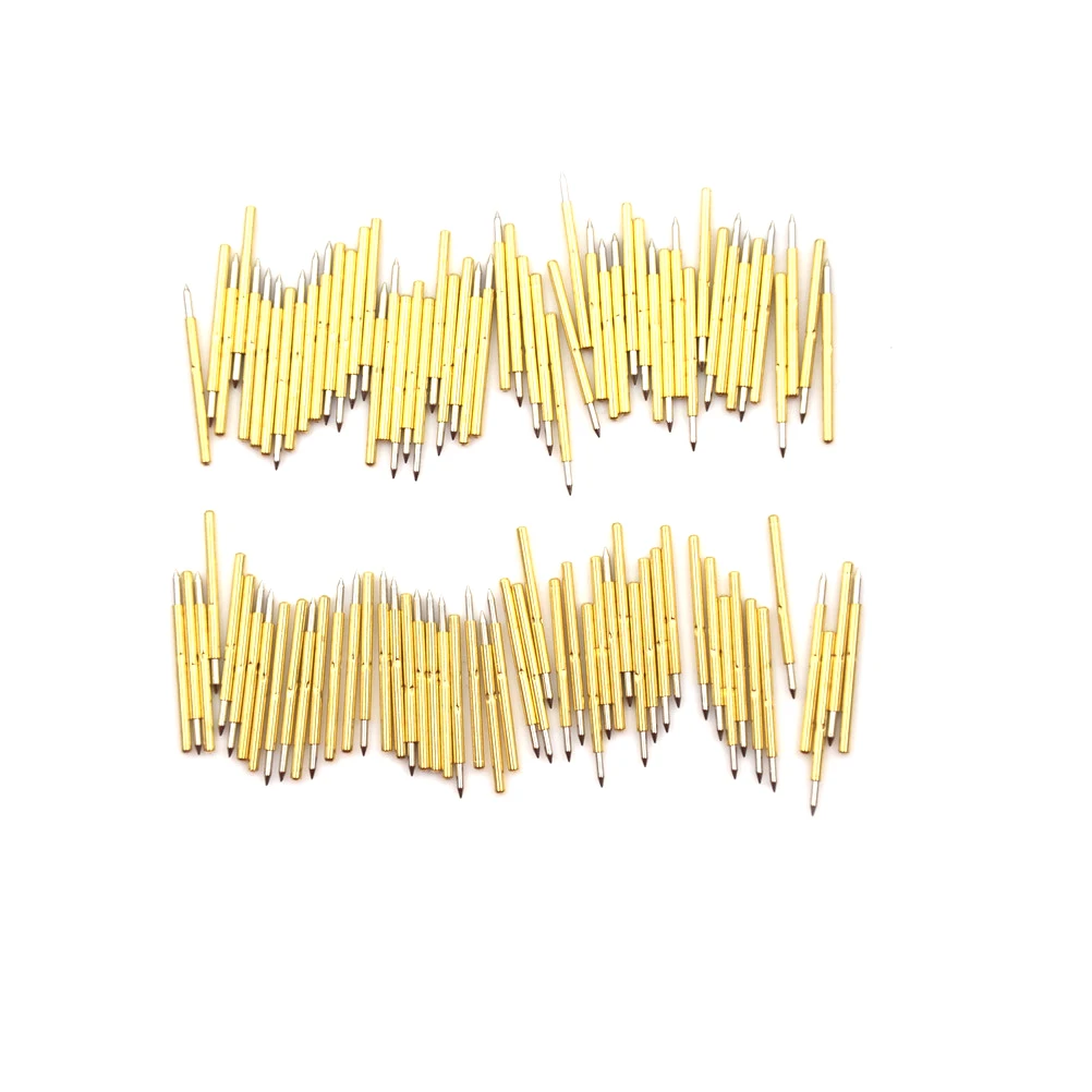 100pcs P75-B1 Dia 1.0mm Cusp Spear Spring Loaded Test Probes Pogo Pins tool